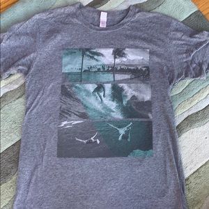 Gray surfer beach t-shirt - Size S